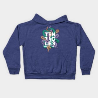 Tentacles – Multicoloured (white-out) Kids Hoodie